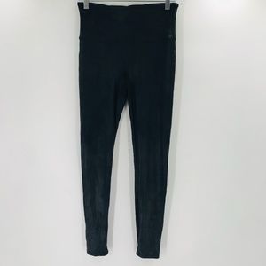 Spanx High Rise Faux Leather Leggings Black Size Large